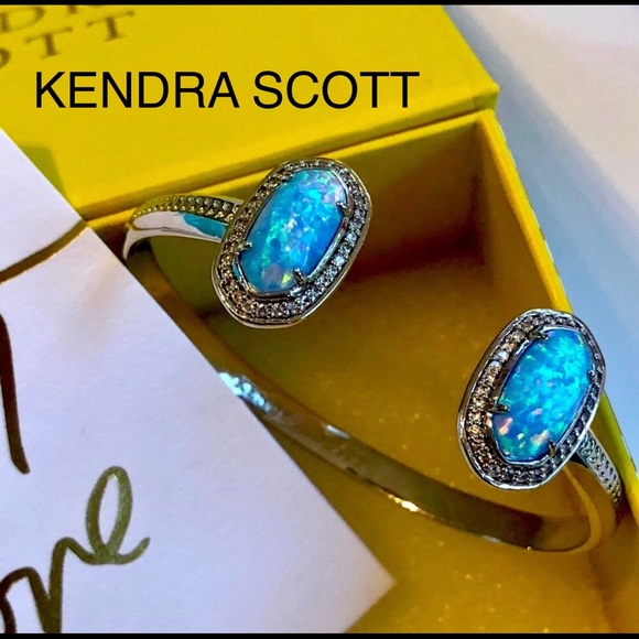 NWOT RARE & Retired Kendra Scott Erica Bracelet Ice Blue Opal & Silver GORGEOUS! - Picture 13 of 13